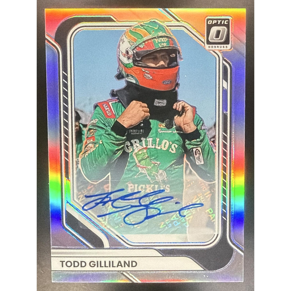 2026 Panini Donruss NASCAR Racing Todd Gilliland #67 Optic Signatures Auto
