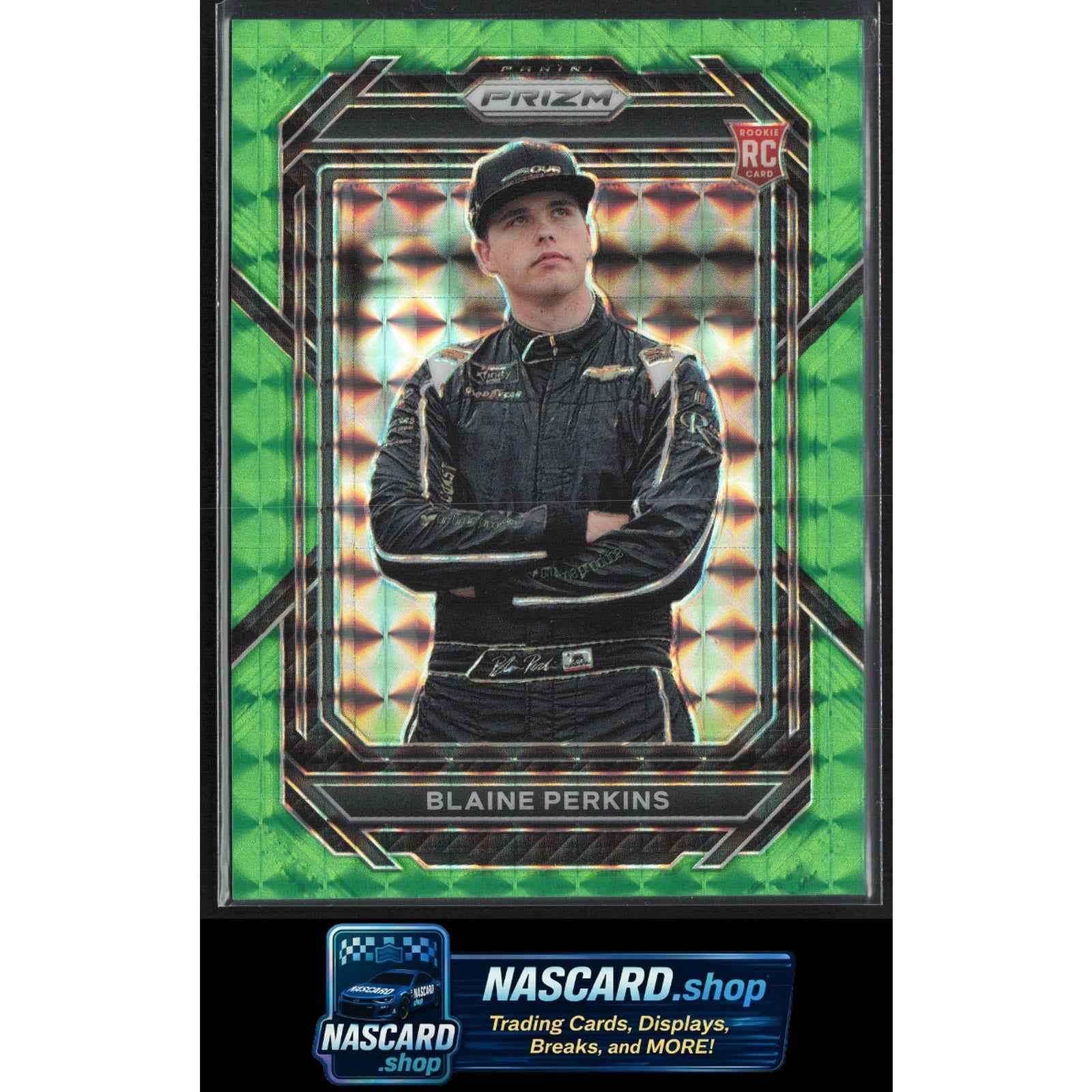 2023 Panini Prizm #90 Blaine Perkins Reactive Green #/249