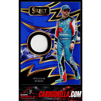 2025 Panini Select #S-WBN William Byron Sparks Blue Prizms #/35