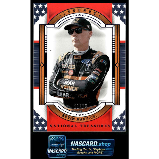 2024 Panini National Treasures #93 Kevin Harvick Stars And Stripes #/13