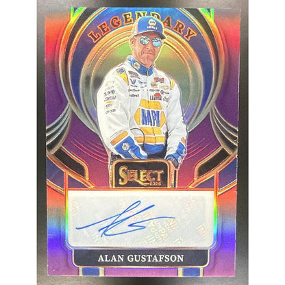 2026 Panini Select NASCAR Alan Gustafson Legendary Signatures Purple Prizms /49