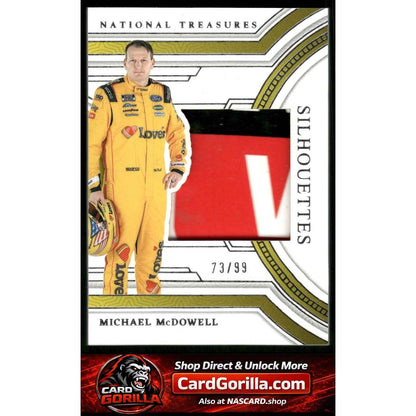 2024 Panini National Treasures #SS-MMD Michael McDowell Silhouettes #/99