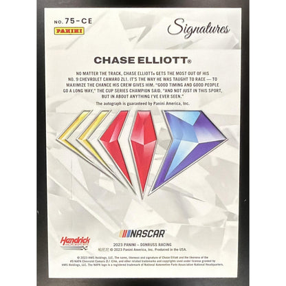 2026 Panini Donruss Racing 75th Anniversary Signatures Chase Elliott Holo 64/75