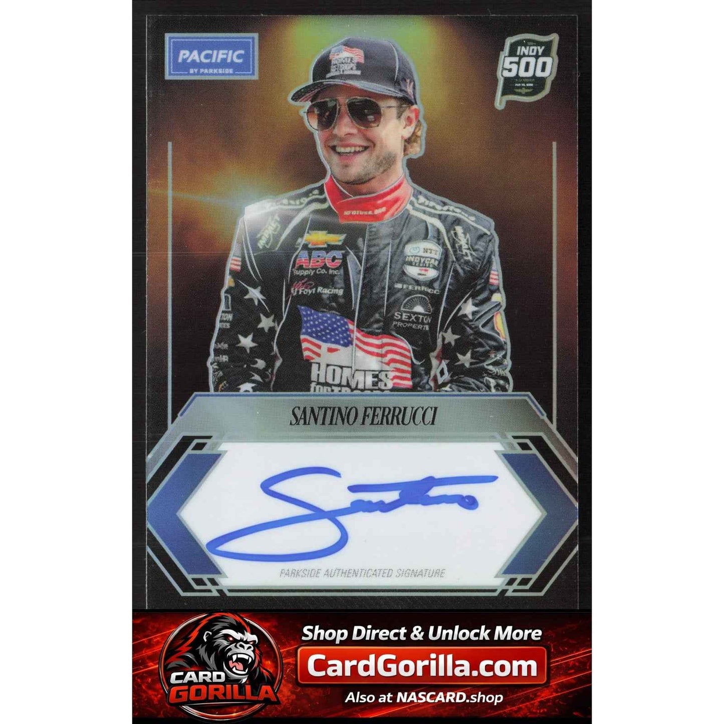 2025 Parkside Indy 500 Pacific #PP-SF Santino Ferrucci Signature Series