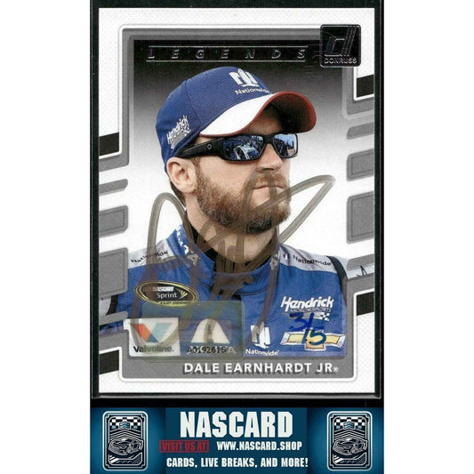 2018 Panini Donruss NASCAR - Legends Buy Back Autographs Dale Earnhardt Jr. 3/5 - NASCARD.shop