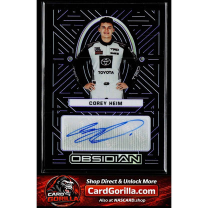 2023 Chronicles Corey Heim Obsidian Signatures Electric Etch Purple #/49