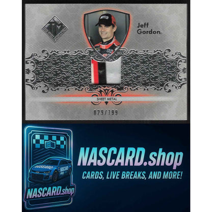 2012 Press Pass Total Memorabilia #TM-JG1 Jeff Gordon Single Swatch Silver #/199