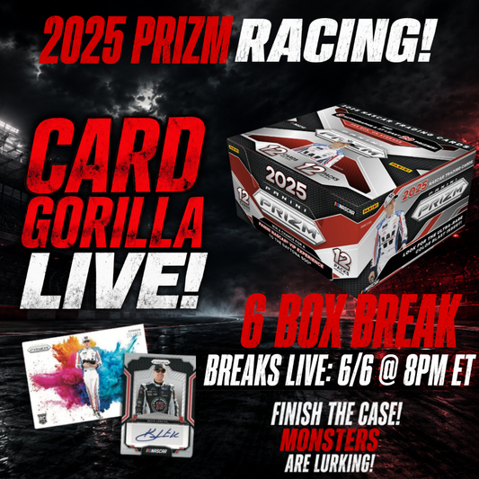 2025 Prizm Racing 1/2 Case - Pick Your Driver - June 6th @ 8PM ET