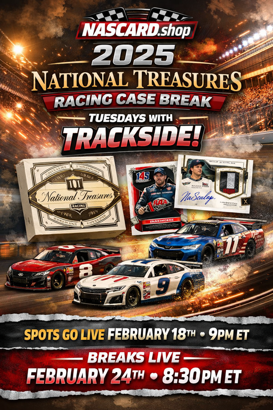 February 24th, 2026 - 2025 National Treasures Racing Full Case - Pick Your Driver