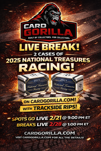 February 28th, 2026 - DUAL CASE 2025 NATIONAL TREASURES RACING - Pick Your Driver