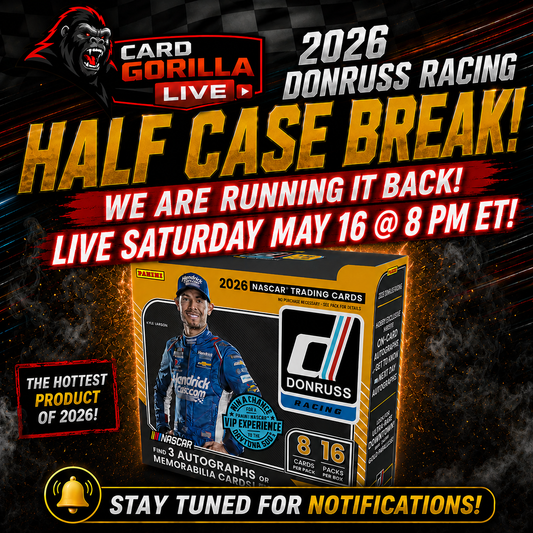 2026 Donruss Racing 10 Box (Half Case) - PICK YOUR DRIVER - May 16, 2026