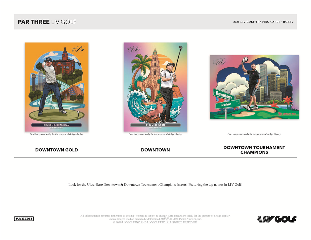 2026 Panini Par Three LIV Golf Hobby Box