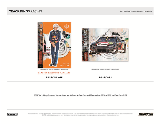 2026 Panini Track Kings NASCAR Racing Hobby Blaster Box