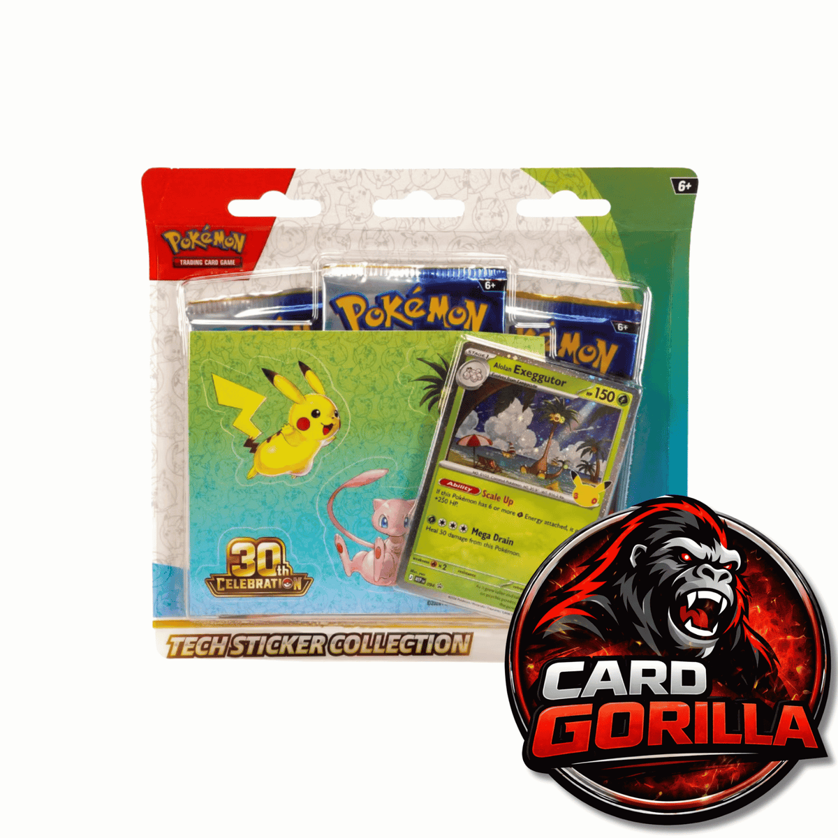 Pokémon 30th Celebration Tech Sticker Collection Blister
