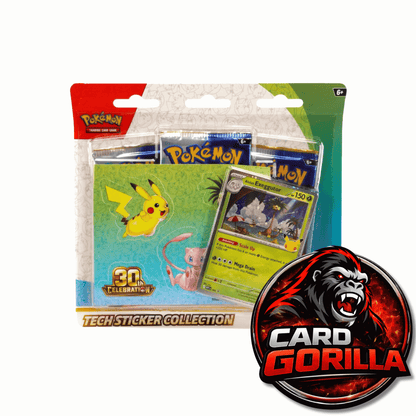 Pokémon 30th Celebration Tech Sticker Collection Blister