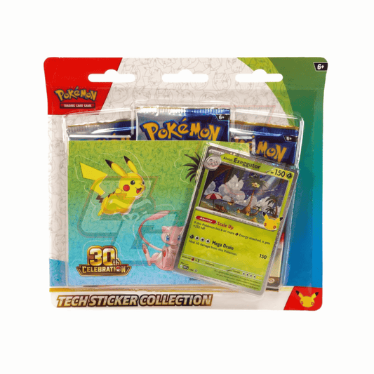 Pokémon 30th Celebration Tech Sticker Collection Blister
