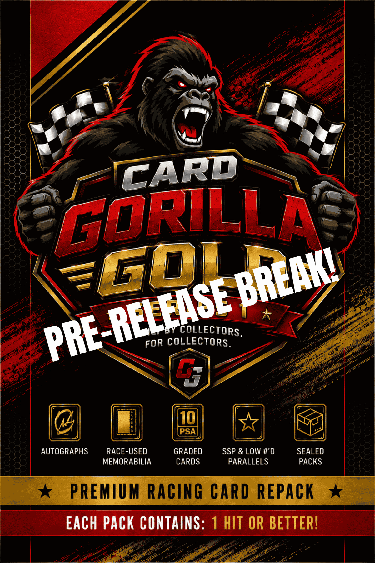 PACKS LIVE NOW! Card Gorilla Gold! Pre-Release pick your pack!