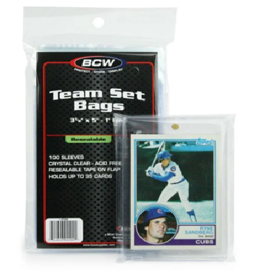 BCW Resealable Team Set Bags