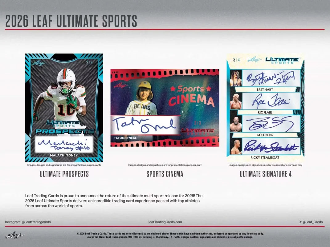 2026 Leaf Ultimate Sports Hobby Box