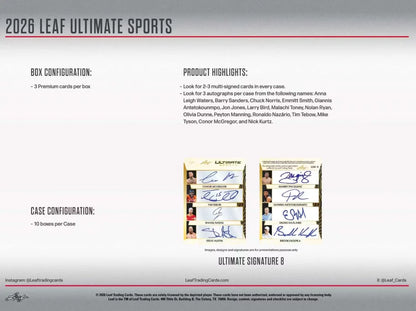 2026 Leaf Ultimate Sports Hobby Box