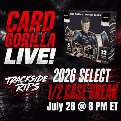 SPOTS GO LIVE SATURDAY NIGHT! 2026 Select 1/2 Case - Pick Your Driver - July 28h, 2026