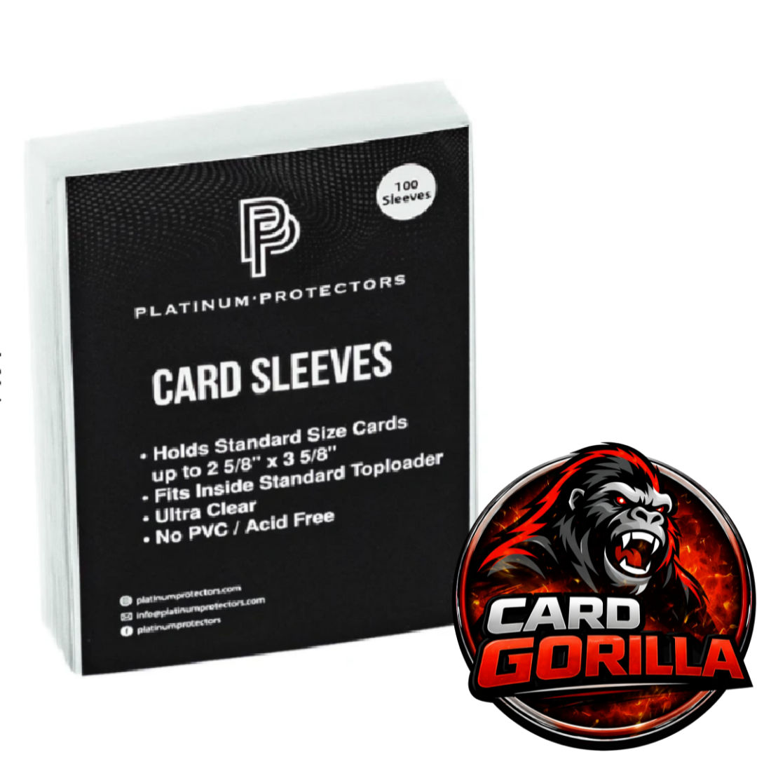 Card Sleeves 100 Pack | Standard Trading Card Penny Sleeves