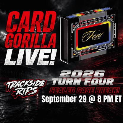 2026 Panini Turn Four Racing Sealed Case - Pick Your Driver - September 29, 2026