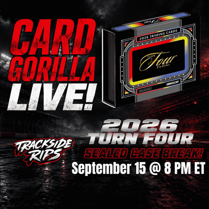 2026 Panini Turn Four Racing Sealed Case - Pick Your Driver - September 15, 2026