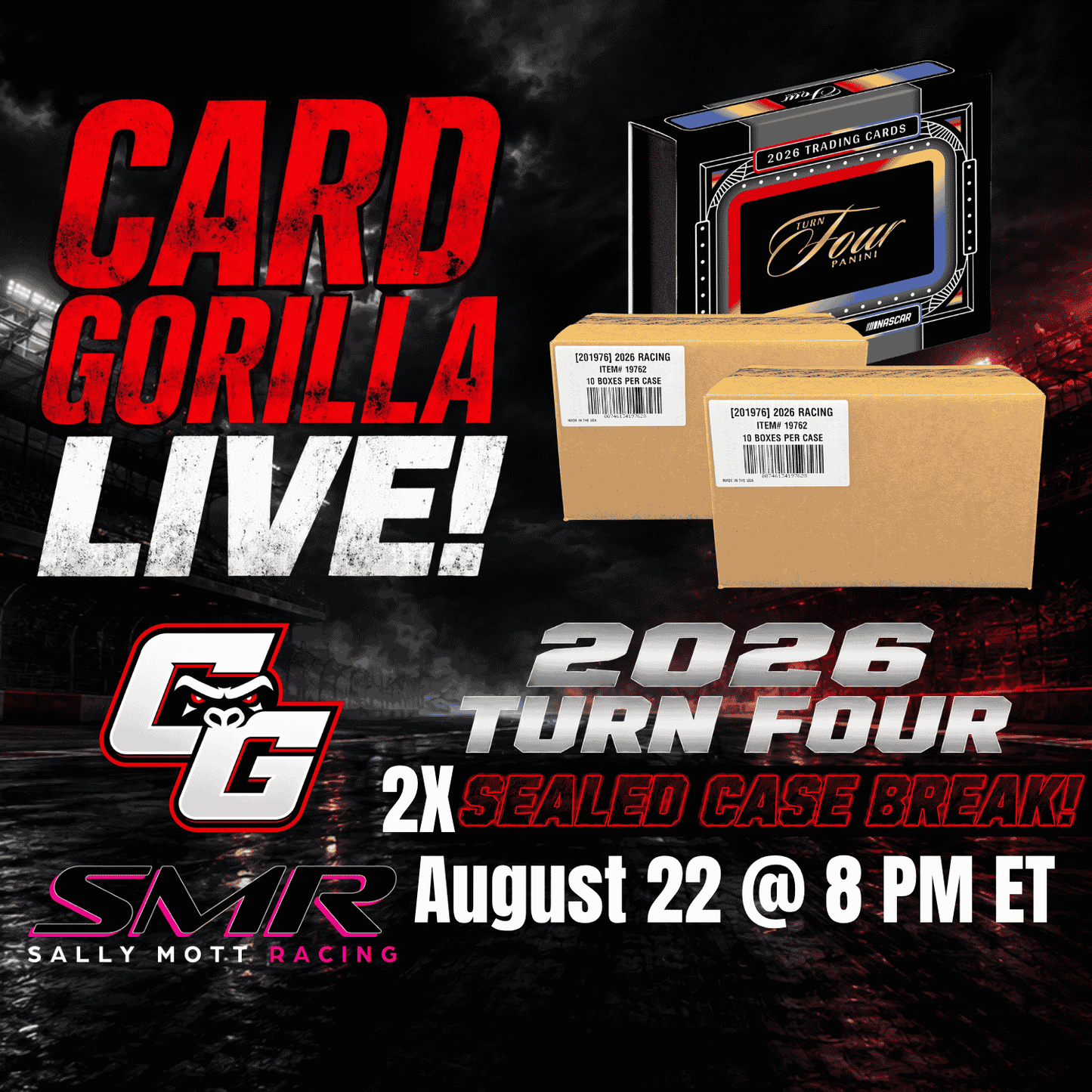 2026 Panini Turn Four Dual Case - Pick Your Driver - August 22, 2026