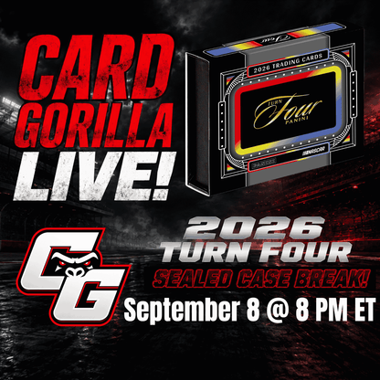 2026 Panini Turn Four Racing Sealed Case - Pick Your Driver - September 8, 2026