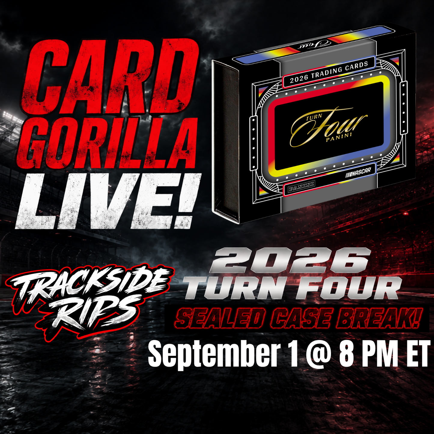 2026 Panini Turn Four Case - Pick Your Driver - September 1, 2026