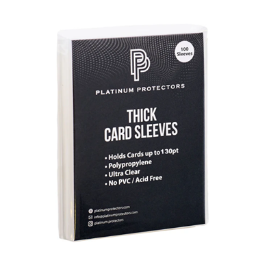 Platinum Protectors Thick Card Sleeves – 130pt | 100 Count