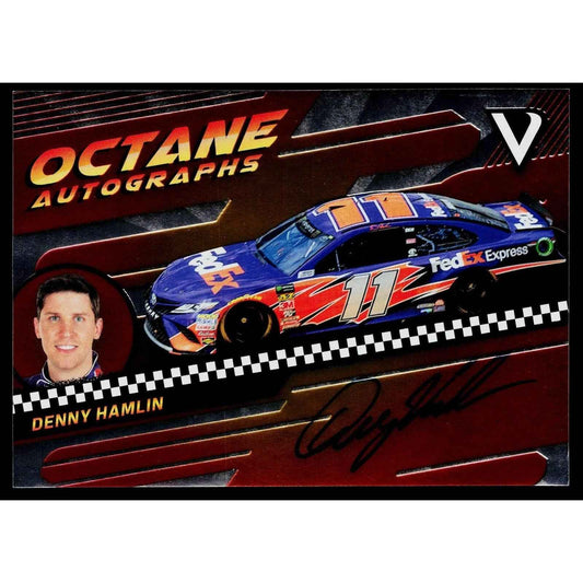 2018 Panini Victory Lane #OA-DH Denny Hamlin Octane Autographs #/125