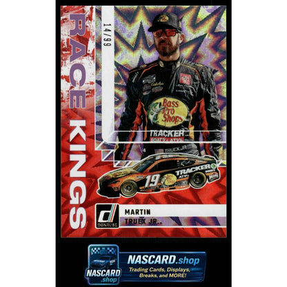 2025 Donruss #10 Martin Truex Jr. Race Kings Red Xplosion #/99