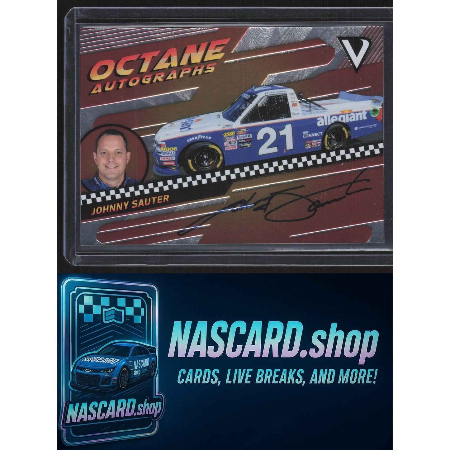 2018 Panini Victory Lane #OA-JS Johnny Sauter Octane Autographs #/150