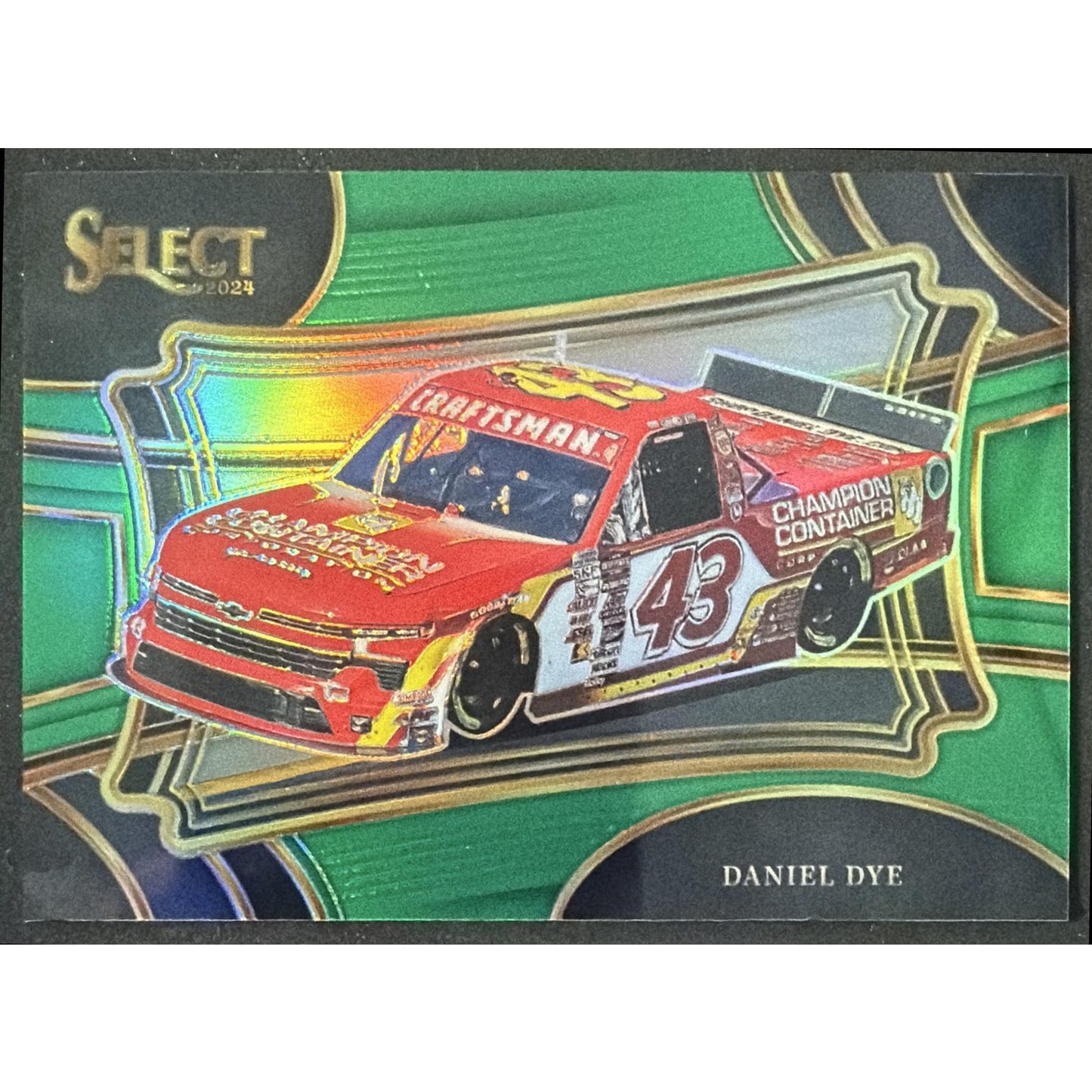 2024 Panini Select Nascar Daniel Dye #120 Green Prizms /5