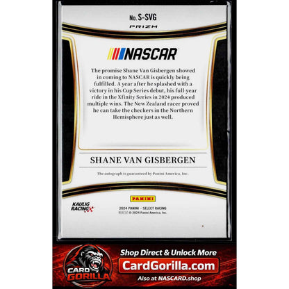 2024 Panini Select #S-SVG Shane Van Gisbergen Signatures RC