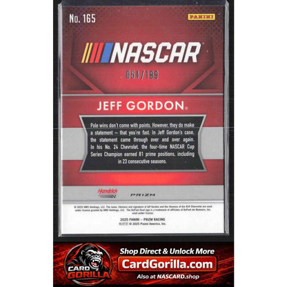 2025 Panini Prizm #165 Jeff Gordon Blue #/199