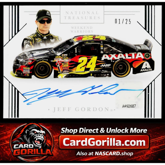 2021 Panini National Treasures #WW-JG Jeff Gordon Weekend Warriors #01/25