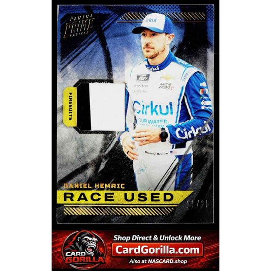 2023 Panini Prime #RU-DHE Daniel Hemric Race Used Firesuits Holo Gold #/25