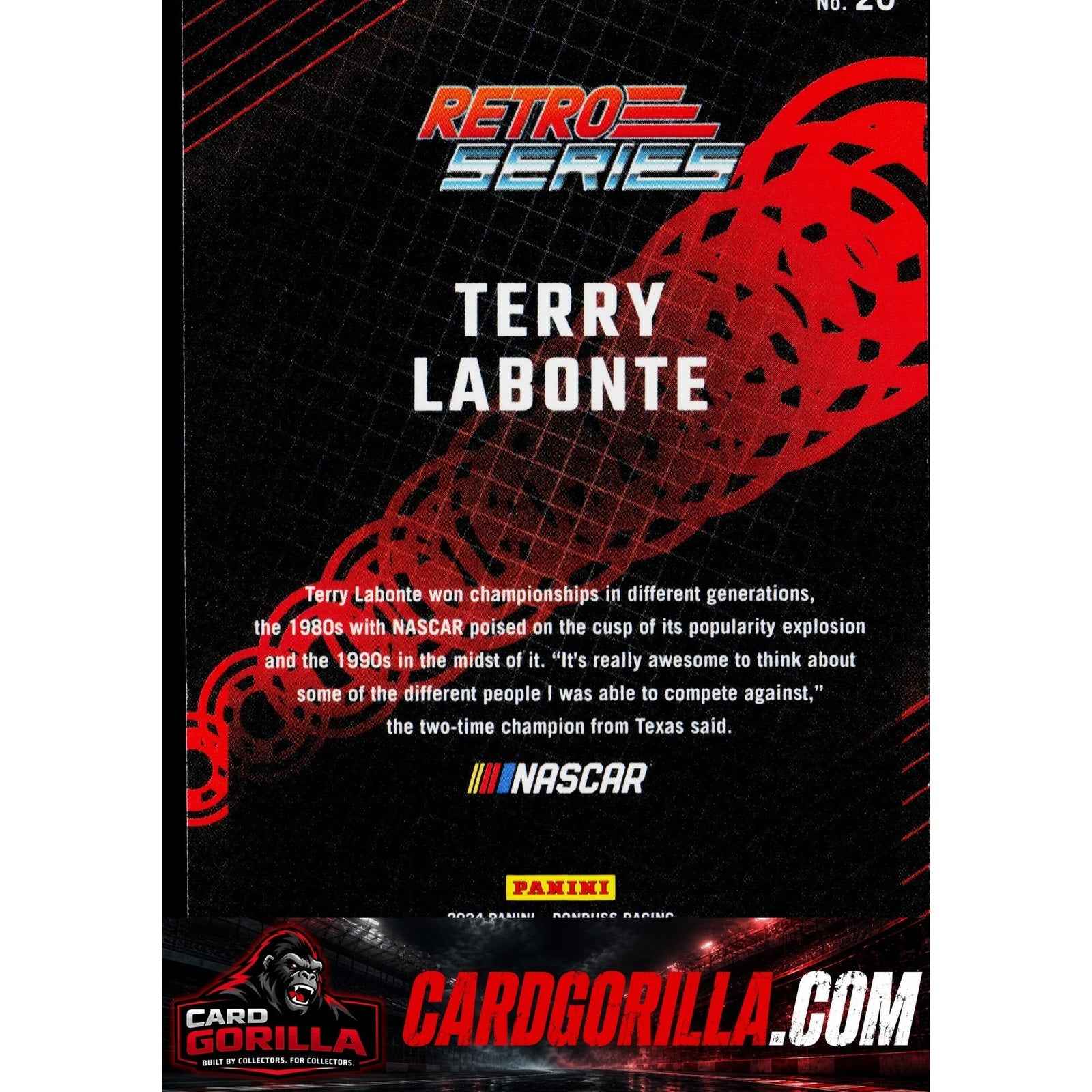 2024 Donruss #20 Terry Labonte Retro Series Blue Xplosion #/49