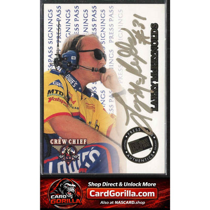 1999 Press Pass #NNO Larry McReynolds Signings Gold #/100