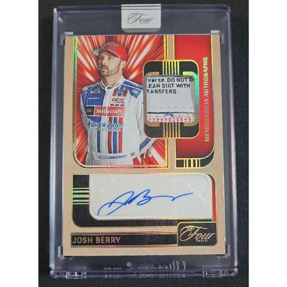 2025 Panini Turn Four NASCAR Josh Berry #MA-JBY Memorabilia Auto Holo Gold /5