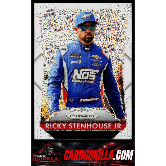 2025 Panini Prizm #198 Ricky Stenhouse Jr White Sparkle