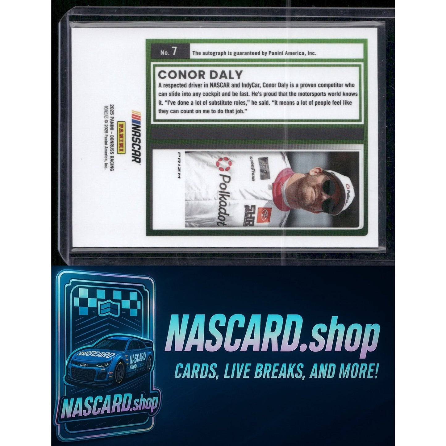 2025 Donruss #7 Conor Daly Optic Signatures
