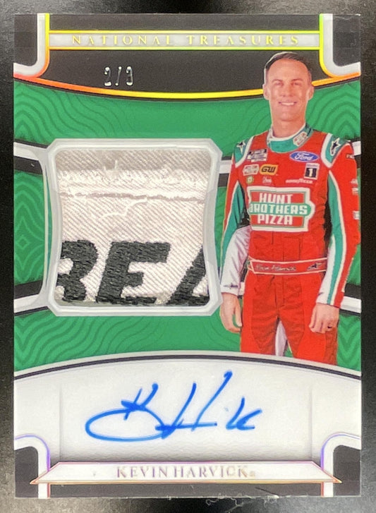 2022 Panini National Treasures Kevin Harvick #PPM-KH Premium Patches Midnight /3