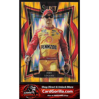 2025 Panini Select #39 Joey Logano Gold Flash Prizms #10/10