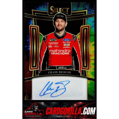 2024 Panini Select #S-CBE Chase Briscoe Signatures Tie-Dye Prizms #/25