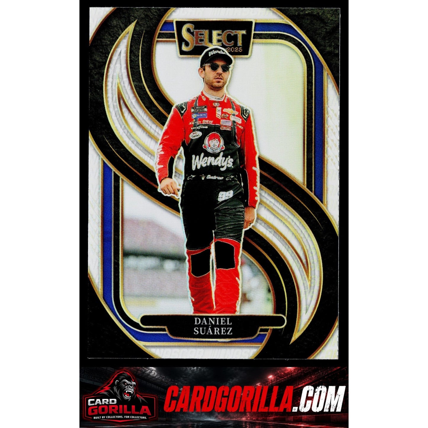 2025 Panini Select #280 Daniel Suarez Silver NASCAR Logo