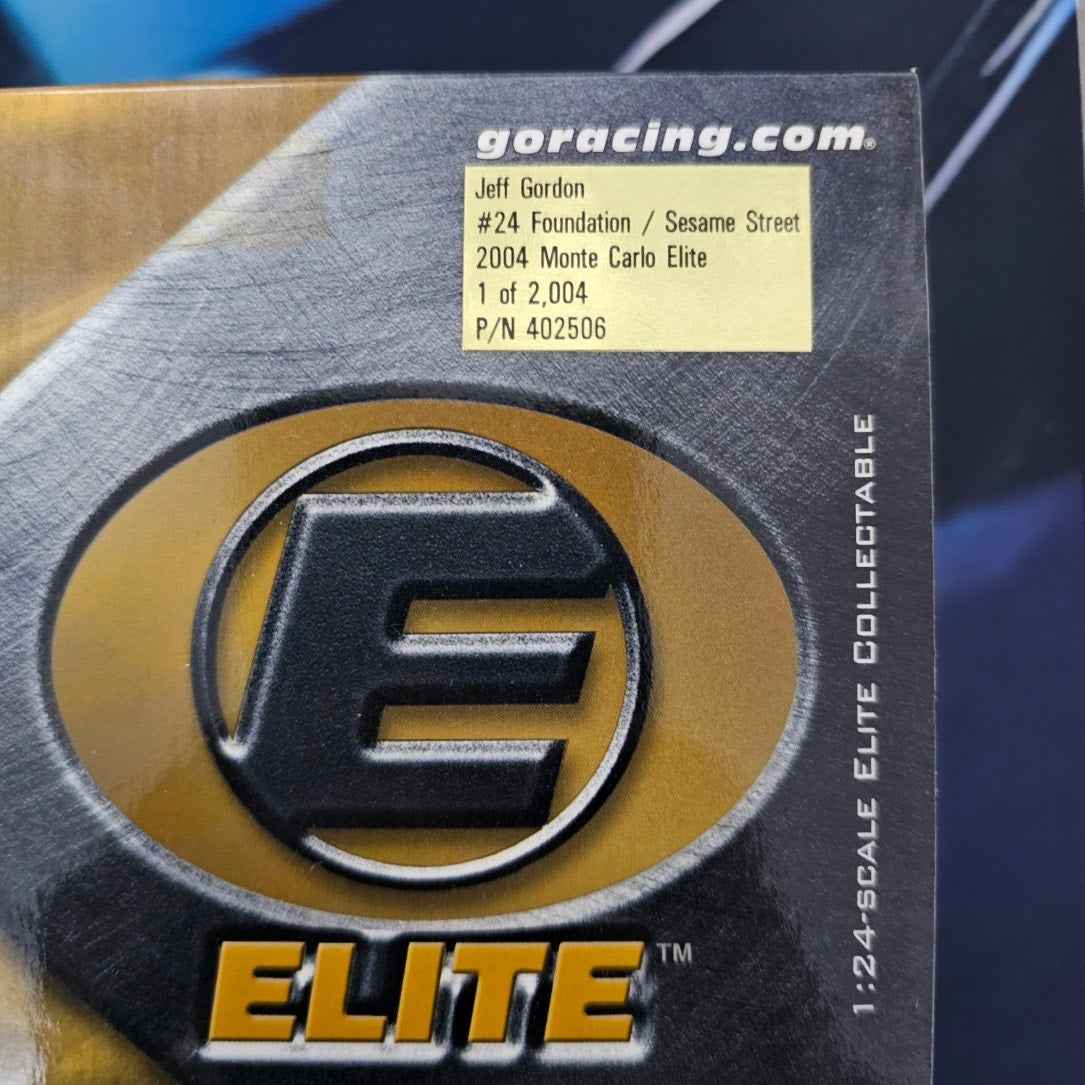 Jeff Gordon  Elite Diecast 1:24 2004 #24 Foundation / Sesame Street 1 of 2004